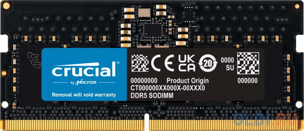 Модуль памяти Crucial 8GB 4800МГц DDR5 SODIMM в Москвe