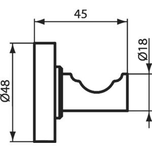 Крючок Ideal Standard IOM черный матовый (A9115XG) в Москвe