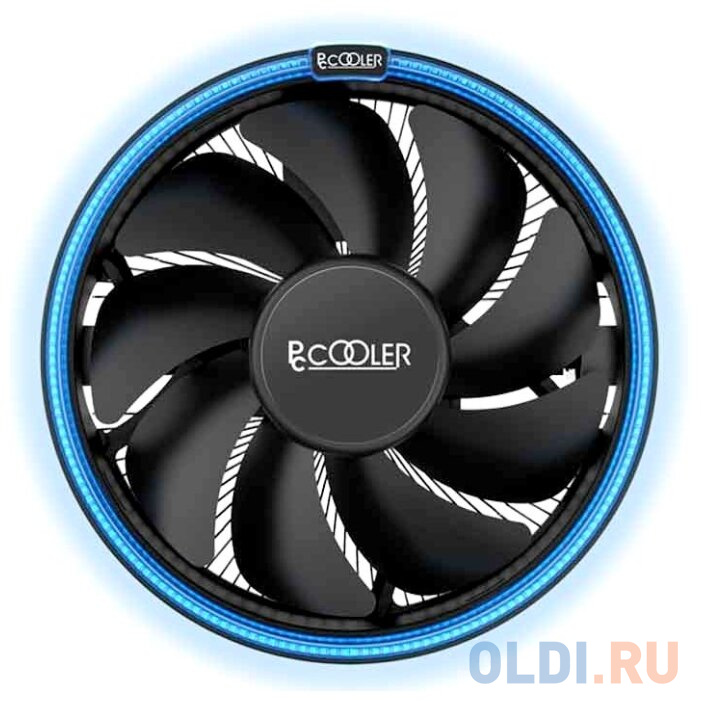 Кулер PCCooler E126M B S775/115X/AM2/2+/AM3/3+/AM4/FM1/FM2/2+ (48 шт/кор, TDP 92W, вент-р 120мм с PWM, Blue LED FAN, 1000-1800RPM, 26.5dBa) Retail Col в Москвe