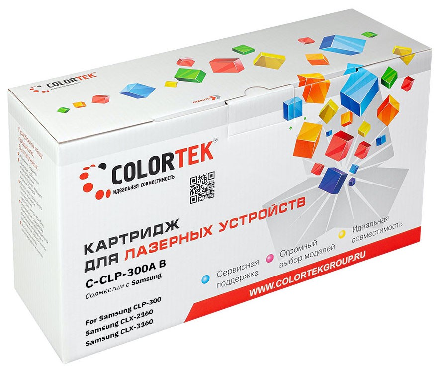 Картридж Colortek CLP-300A для Samsung, черный (СТ-CLP-300A)