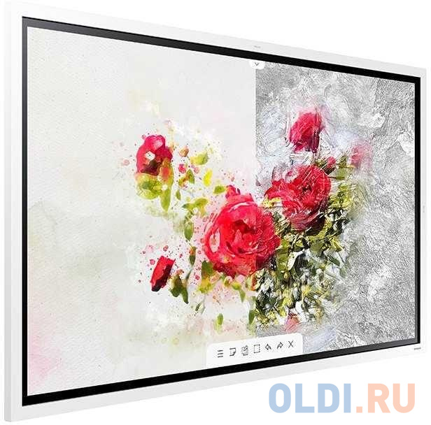 Панель Samsung 55" Flip Chart WM55R белый E-LED BLU LED 16:9 HDMI M/M матовая 4000:1 300cd 178гр/178гр 3840x2160 Ultra HD USB 28.2кг (RUS)