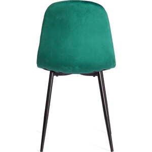 Стул TetChair BREEZE (mod. 4724) / 1 шт. в упаковке, вельвет/металл, Light dark green (изумрудный) HLR56 / черный