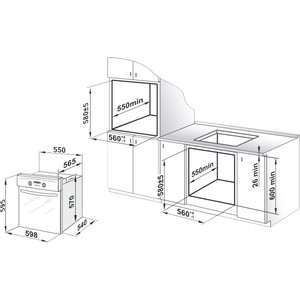 Встраиваемый комплект GEFEST СВН 2230-01 К2 + ДА 622-04 А1 S