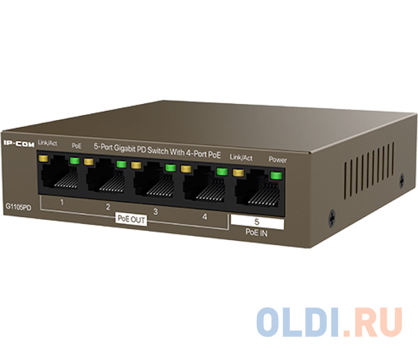 Коммутатор 5PORT 10/100/1000M 4POE G1105PD IP-COM