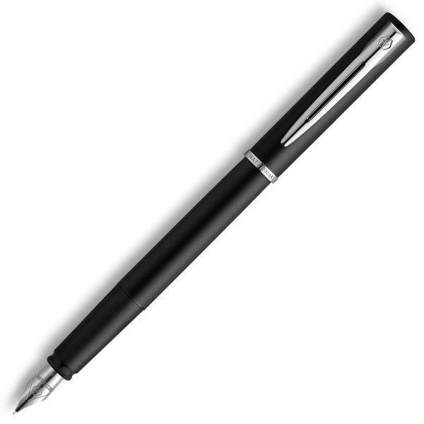 Ручка перьевая Waterman Graduate Allure LaqBlack CT черн F, латунь лакированная, колпачок, подарочная упаковка (CW2068196)