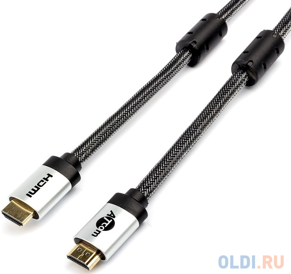 Кабель HDMI 20м Atcom AT5582 круглый черный