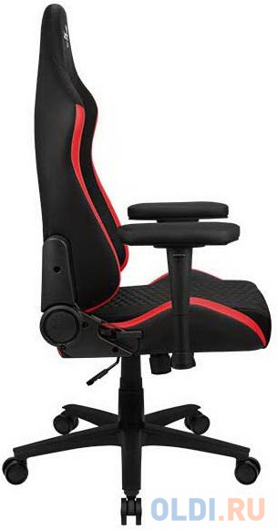 Кресло для геймеров Aerocool CROWN Leatherette Black Red чёрный красный