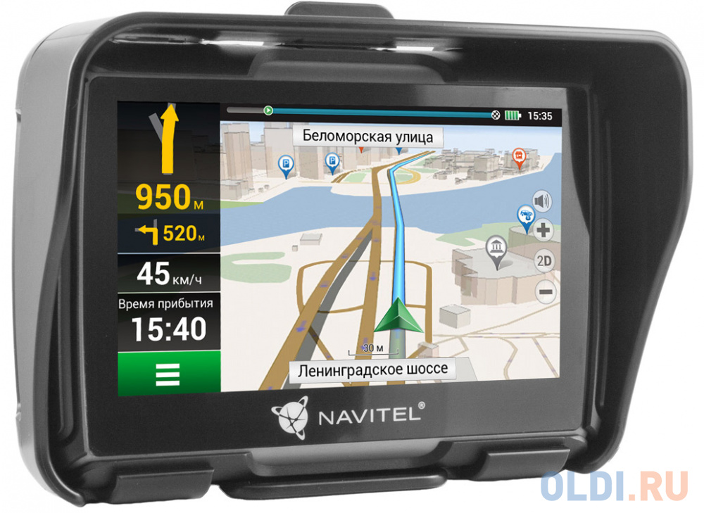 Навигатор Navitel G550 4.3" 480x272 4GB microSD черный + Navitel