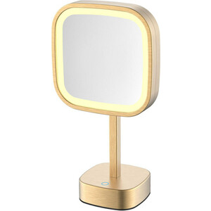 Зеркало косметическое Java с подсветкой, матовое золото (S-M331LB)