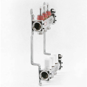Коллекторная группа Uni-Fitt 1''х3/4'' 3 выходов с расходомерами и термостатическими вентилями (450I4303)