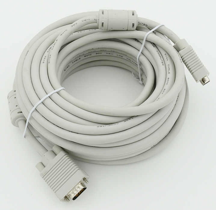 Кабель CABLE15 DB15 (m) DB15 (m) 15м феррит.кольца серый в Москвe