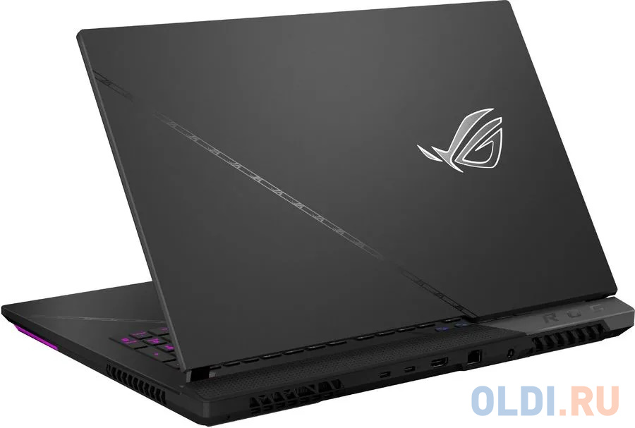 Ноутбук Asus ROG Strix Scar 17 G733PYV-LL064 Ryzen 9 7945HX 32Gb SSD1Tb NVIDIA GeForce RTX4090 16Gb 17.3" IPS WQHD (2560x1600) noOS black WiFi BT