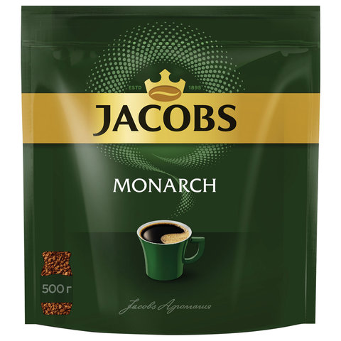 Кофе растворимый Jacobs Monarch 500 г, мягкая упаковка, сублимированный (8052130)