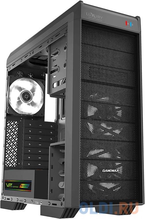 Корпус ATX GameMax G501X Без БП чёрный