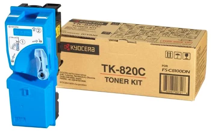 Картридж Kyocera голубой TK-820C на 7000 стр. для FS-C8100DN