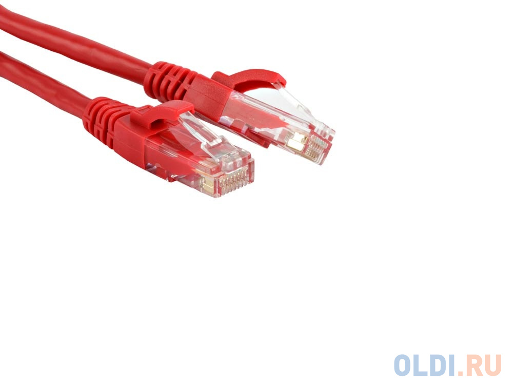 Патч-корд UTP 5E категории 5.0м Hyperline PC-LPM-UTP-RJ45-RJ45-C5e-5M-LSZH-RD красный