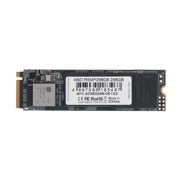 Накопитель SSD 256GB AMD Radeon R5 Client M.2, NVMe 3D TLC [R/W - 1900/900 MB/s]