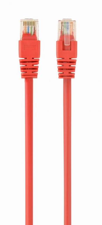 Патч-корд UTP кат.5e, 0.25 м, RJ45-RJ45, красный, Cablexpert PP12-0.25M/R