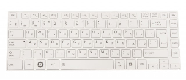 Клавиатура Pitatel для Toshiba L830 RU, белая (KB-444R)