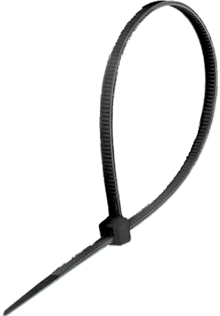 Стяжка Neomax, 2.5 мм x 20 см, 100 шт., черный (NM-TIE-25-200-8-BK)