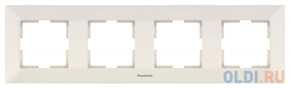 Рамка Panasonic Arkedia WMTF08042BG-RU 4x горизонтальный монтаж пластик бежевый (упак.:1шт)