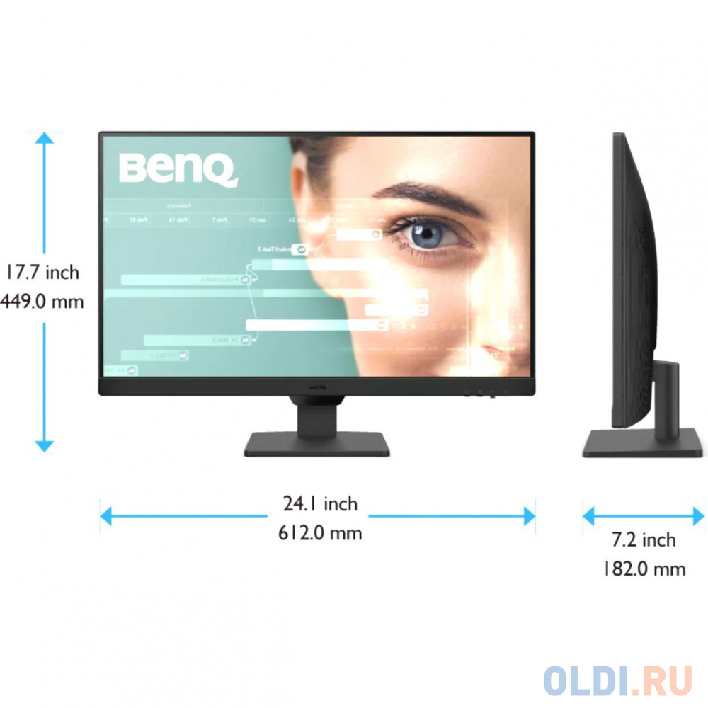 Benq GW2790 27'', 1920x1080, IPS,  100Hz, 20M:1, 250cd, 5ms, 2*HDMI, DP, Speakers, Flicker-free;Low Blue Light, 3Y, Black