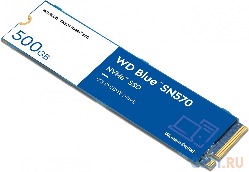 SSD жесткий диск M.2 2280 500GB BLUE WDS500G3B0C WDC