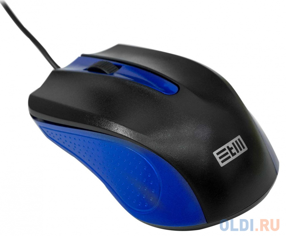 STM USB WIRED MOUSE STM 101CB black/blue в Москвe