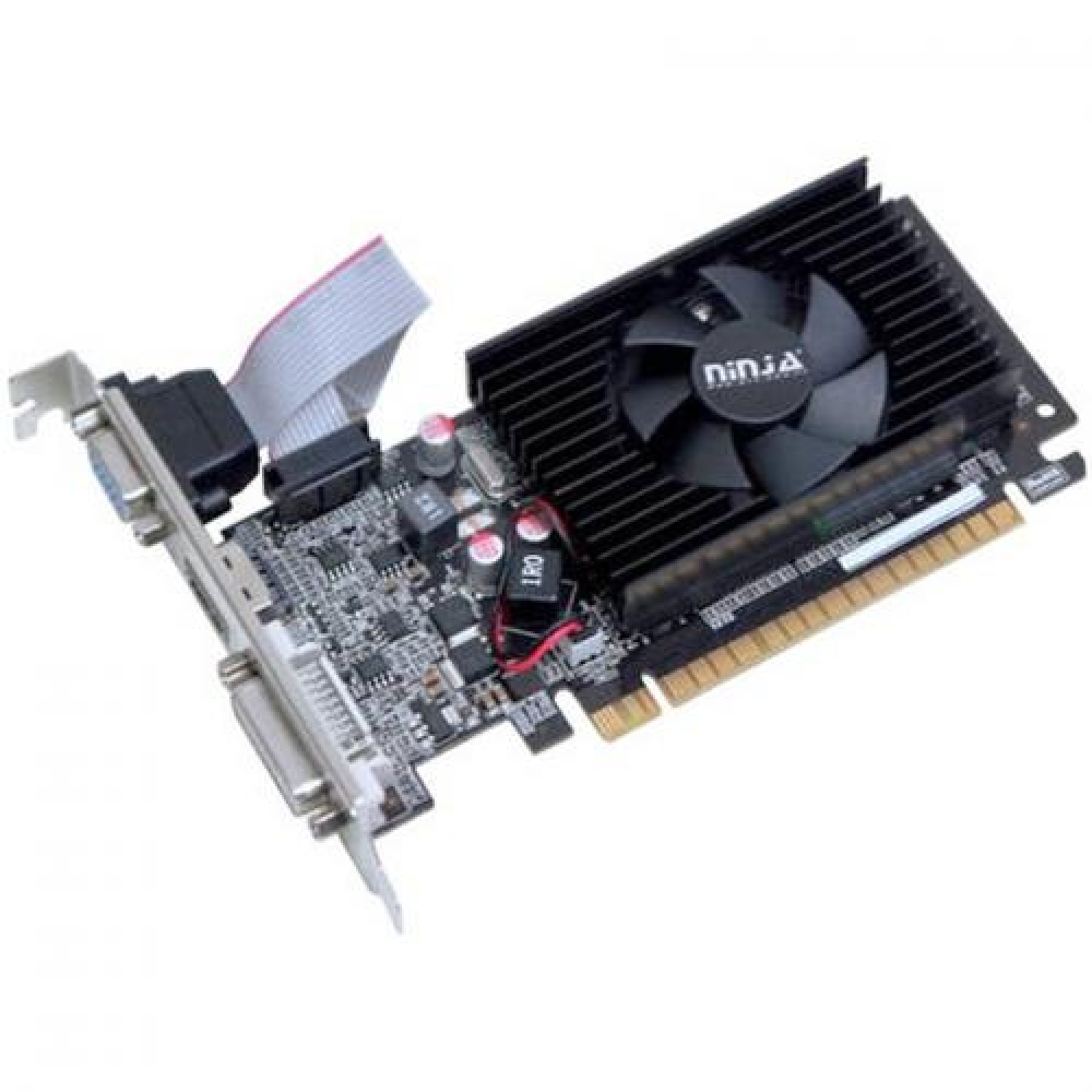 Видеокарта Ninja NVIDIA Geforce GT 220 48SP, 1Gb DDR3, 128 бит, PCI-E, DVI, HDMI, Retail (NK22NP013F)