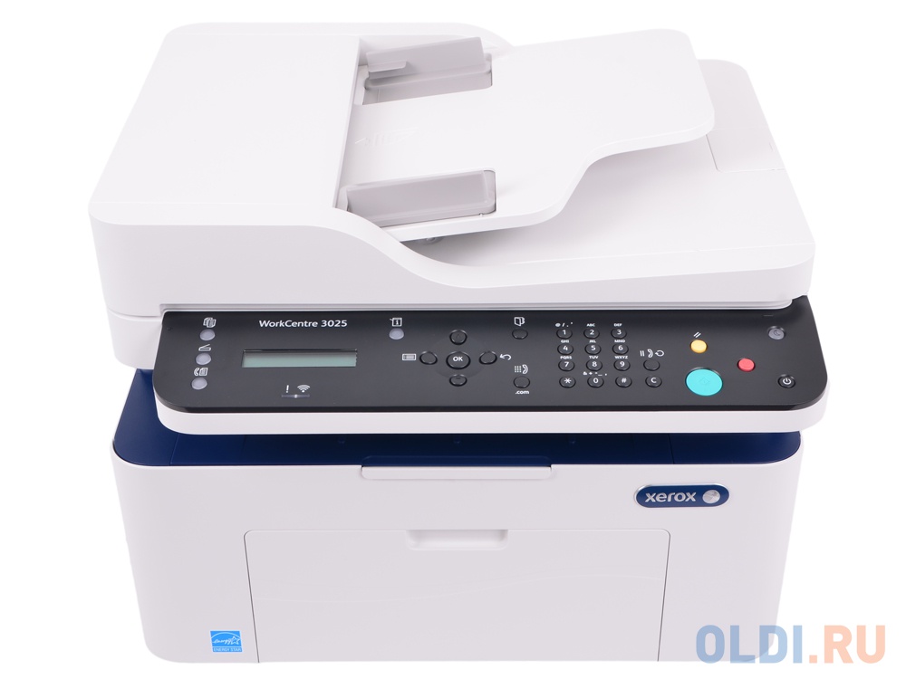 МФУ Xerox WorkCentre 3025V_NI Монохромный. A4,  20 стр/мин, до 15К стр/мес, 128MB, USB, Network, Wi-fi.