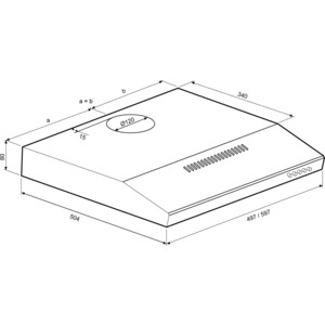 Вытяжка Krona JESSICA slim 500 inox push button в Москвe