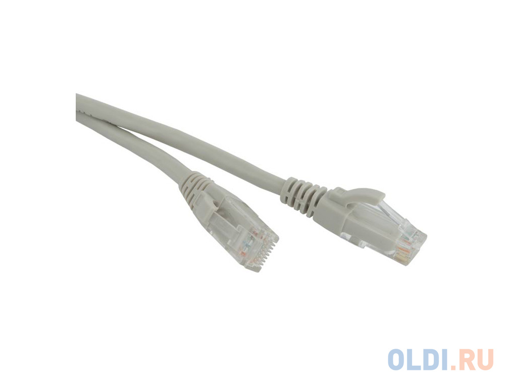 Патч-корд UTP 6 категории 10м Hyperline PC-LPM-UTP-RJ45-RJ45-C6-10M-LSZH-GY серый в Москвe