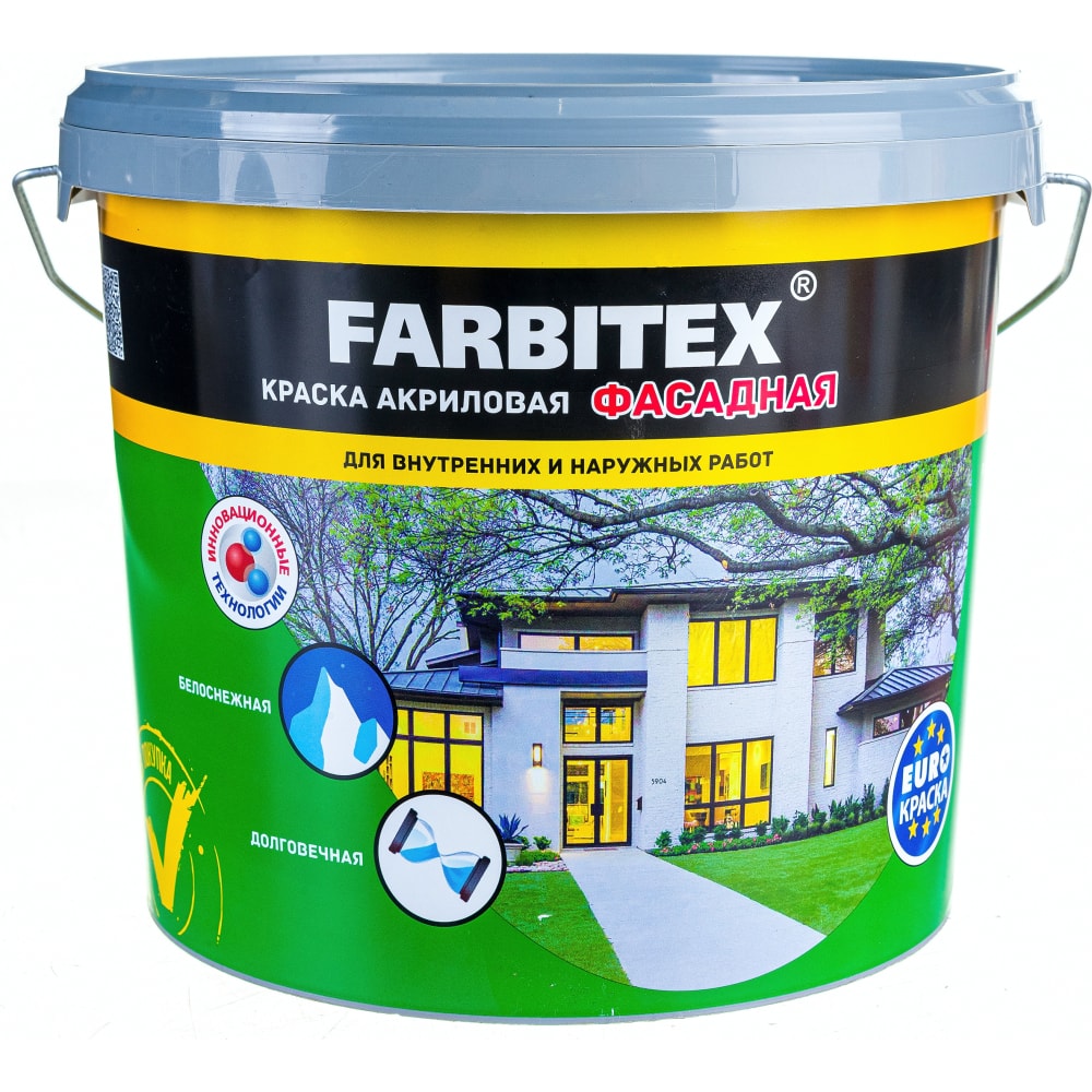 Фасадная акриловая краска Farbitex