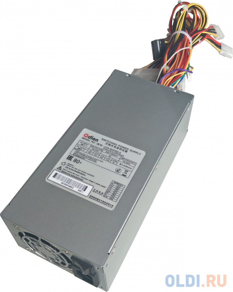 Блок питания серверный/ Server power supply Qdion Model U2A-B20500-S P/N:99SAB20500I1170110 2U Single Server Power 500W Efficiency 80+, Cable connecto