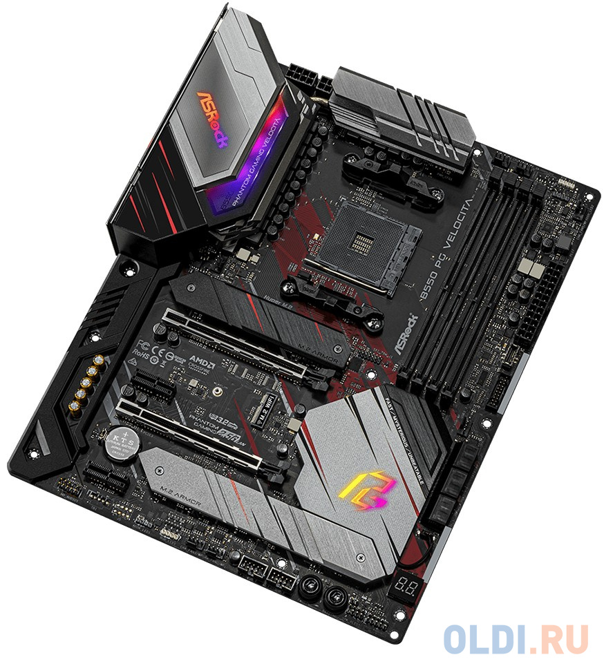 Материнская плата ASRock B550 PG VELOCITA Socket AM4 AMD B550 4xDDR4 2xPCI-E 16x 2xPCI-E 1x 6 ATX Retail