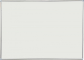 Демонстрационная доска Silwerhof магнитно-маркерная, 100x150см, лак (белый)/алюминий (серый)
