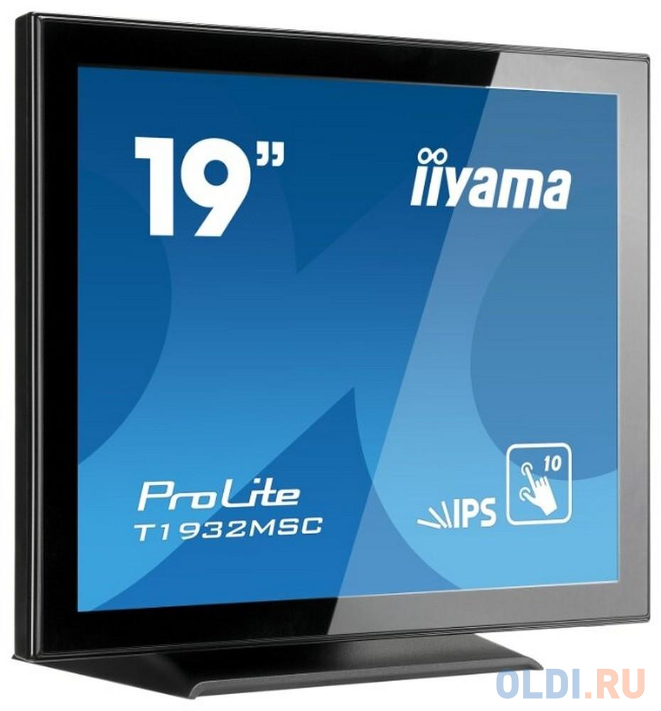 Монитор Iiyama 19" T1932MSC-B5X черный IPS LED 5ms 5:4 DVI M/M матовая 250cd 170гр/160гр 1280x1024 D-Sub HD READY USB Touch в Москвe