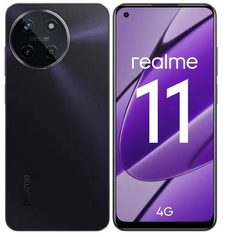 Смартфон Realme 11, 6.4" 1080x2400 AMOLED, MediaTek Helio G99, 8Gb RAM, 128Gb, 3G/4G, NFC, Wi-Fi, BT, 2xCam, 2-Sim, 5000 мА⋅ч, USB Type-C, Android 13, черный