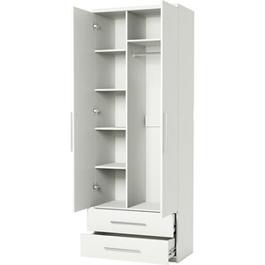 Шкаф комбинированный с ящиками Шарм-Дизайн Комфорт МКЯ-22 100х60 с зеркалом, белый
