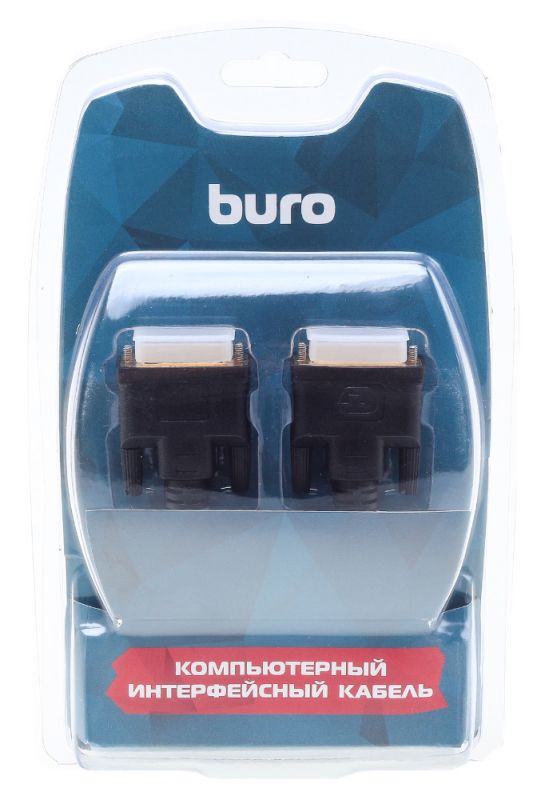 Кабель видео Buro DVI-D(m)-DVI-D(m) 3м ферриткольца контакты позолото черный (BHP RET DVI30)