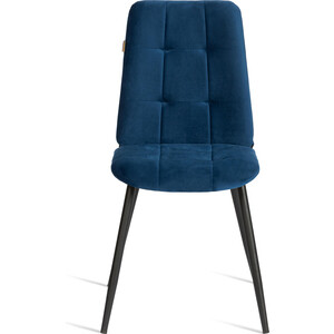 Стул обеденный TetChair Asti, разборный, велюр, 47х54х86, Blue (синий) в Москвe