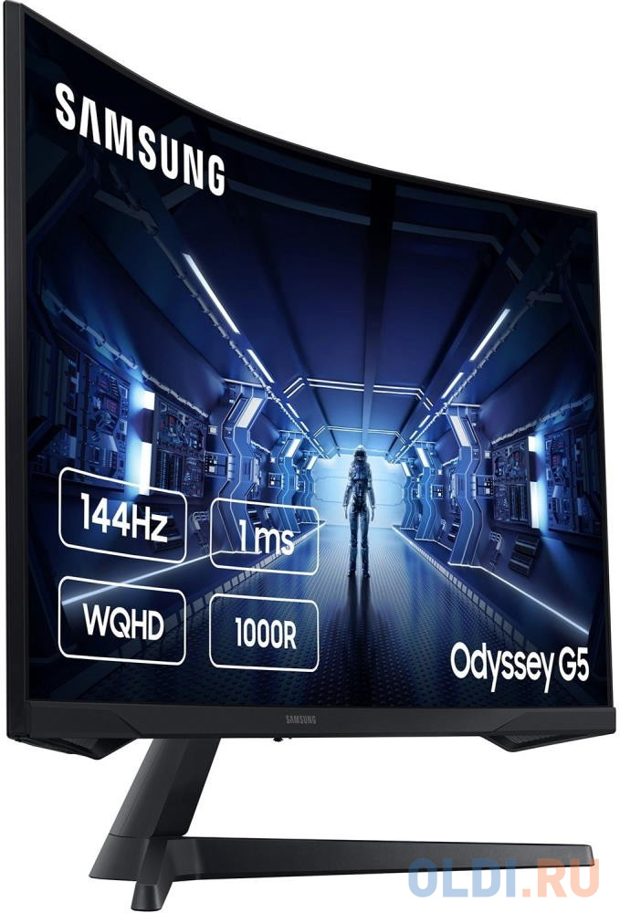 Samsung 32" Odyssey G5 C32G55TQW VA curved 21:9 2560x1440 1ms 2500:1 250cd 178/178 HDMI DP 144Hz HDR FreeSync Premium VESA Black