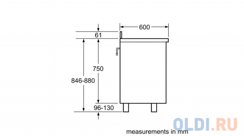 Отдельностоящая электрическая плита с духовкой BOSCH HCB738357M Series 8, 846-880 x 898 x 600, 5 зон готовки 2.2 кВт, 112 л, 8 режимов гриль