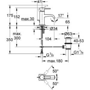 Смеситель для раковины Grohe Allure (32144000)