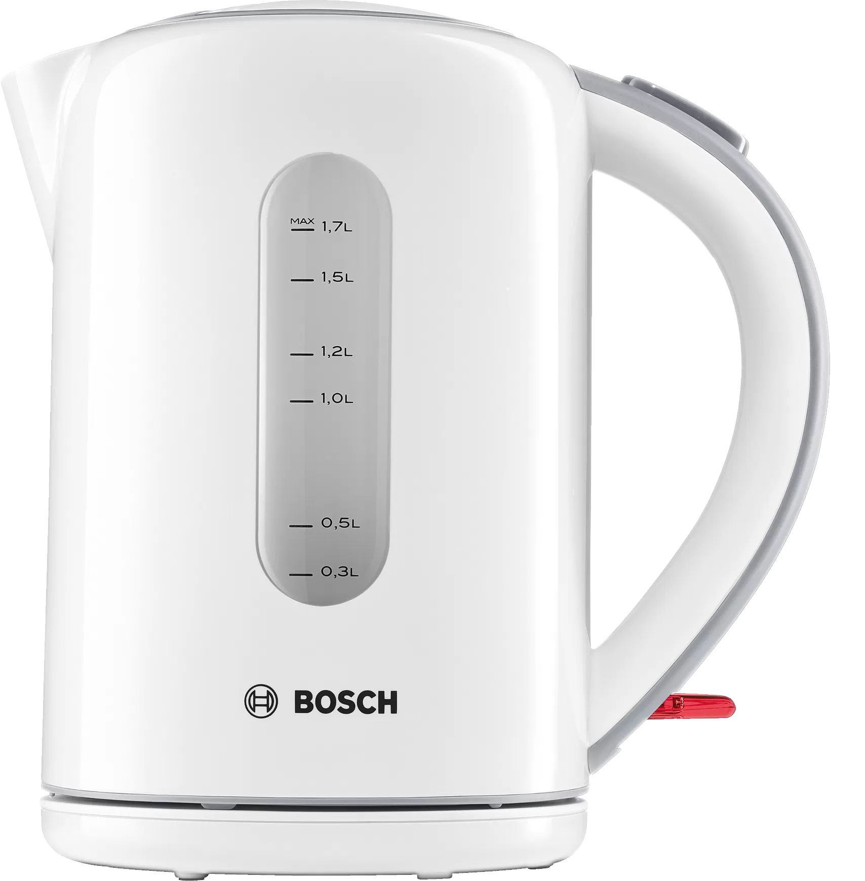 Чайник Bosch TWK7601 1.7л. 2200Вт, закрытая спираль, пластик, белый