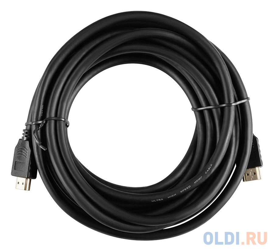 Кабель HDMI 5м Бюрократ BHP-HDMI-2.1-5 круглый черный