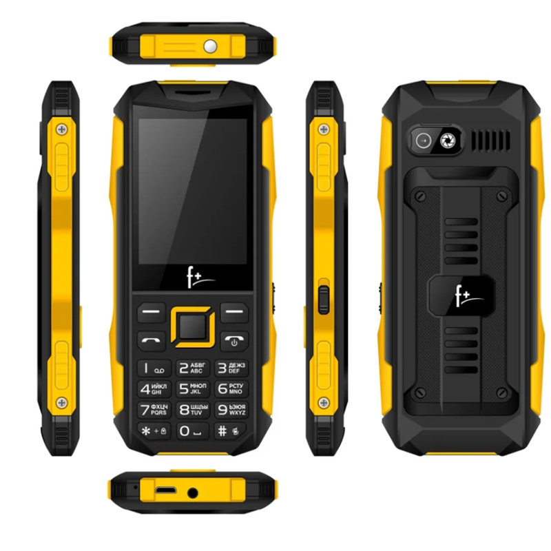 Сотовый телефон F+ PR240 Black-Yellow