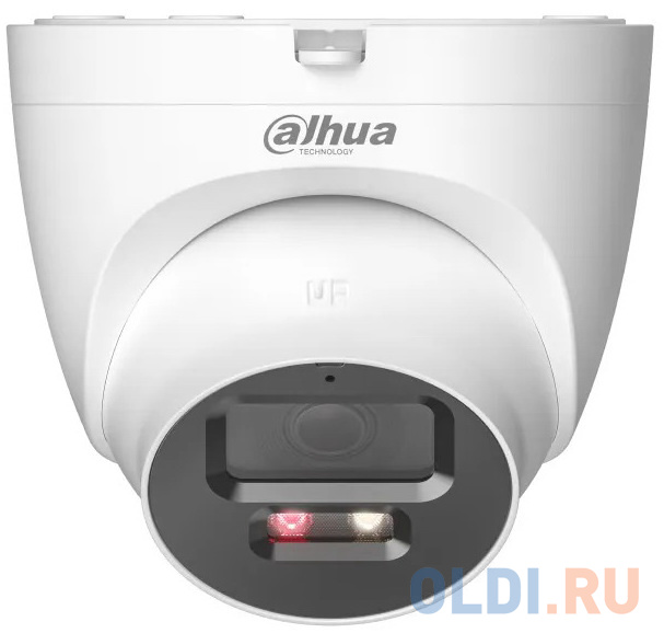 DAHUA DH-IPC-HDW2249TP-S-PV-0280B Уличная турельная IP-видеокамера Smart Dual Light с ИИ 2Мп, 1/2.8” CMOS, объектив 2.8мм, видеоаналитика, ИК до 30м,