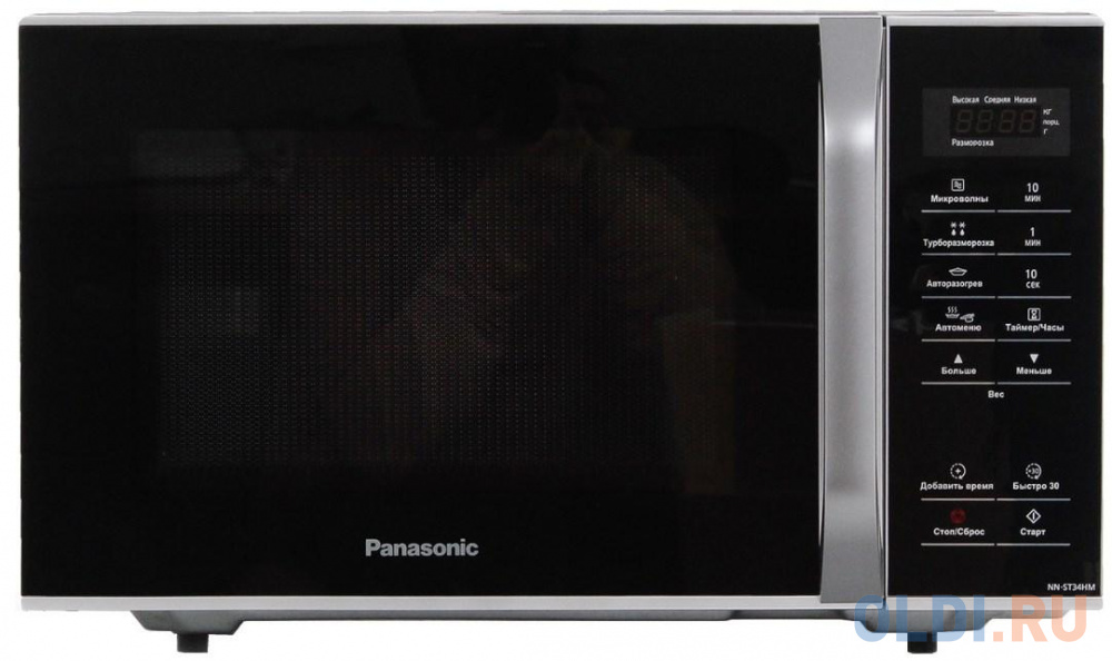 Микроволновая печь Panasonic NN-ST34HMZPE 800 Вт чёрный серебристый