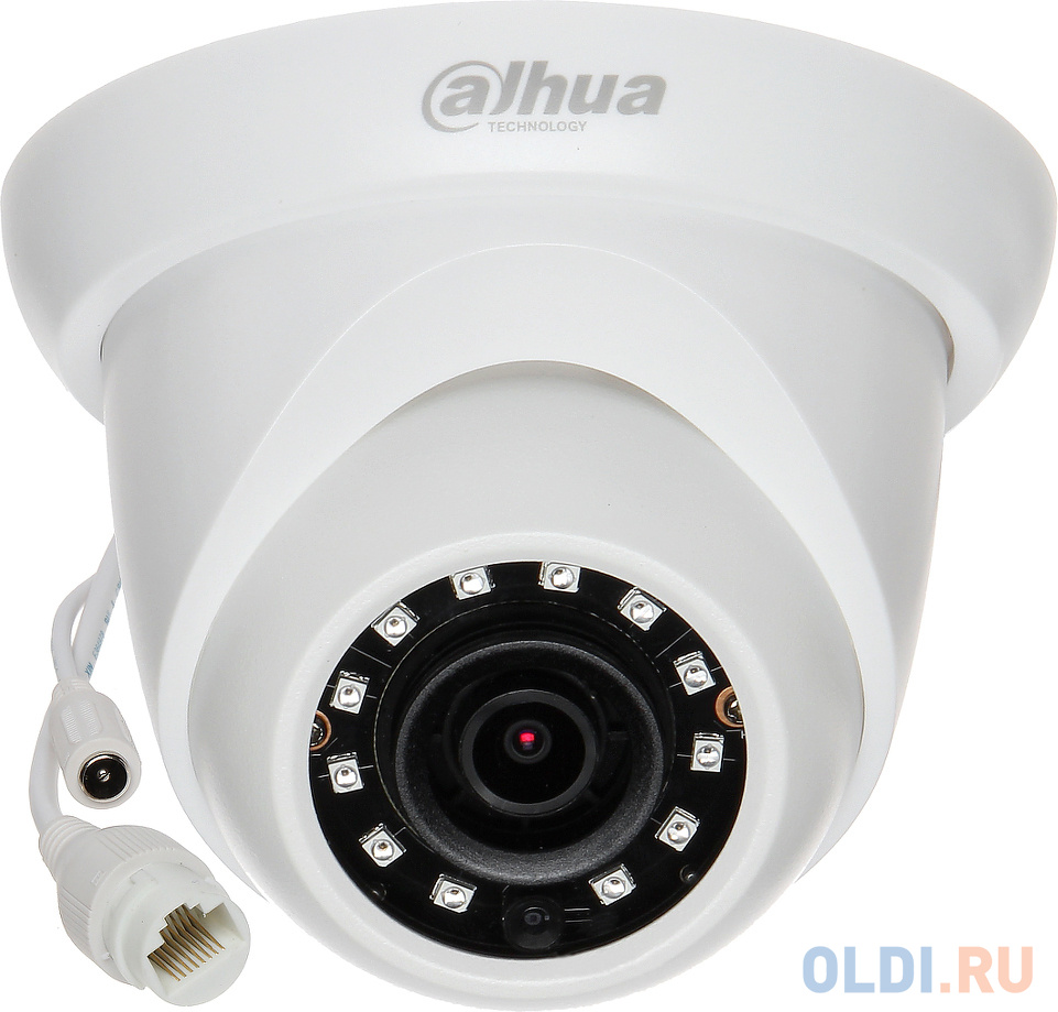 Камера IP Dahua DH-IPC-HDW1230SP-0280B CMOS 1/2.7" 2.8 мм 1920 x 1080 Н.265 H.264 MJPEG RJ-45 PoE белый в Москвe